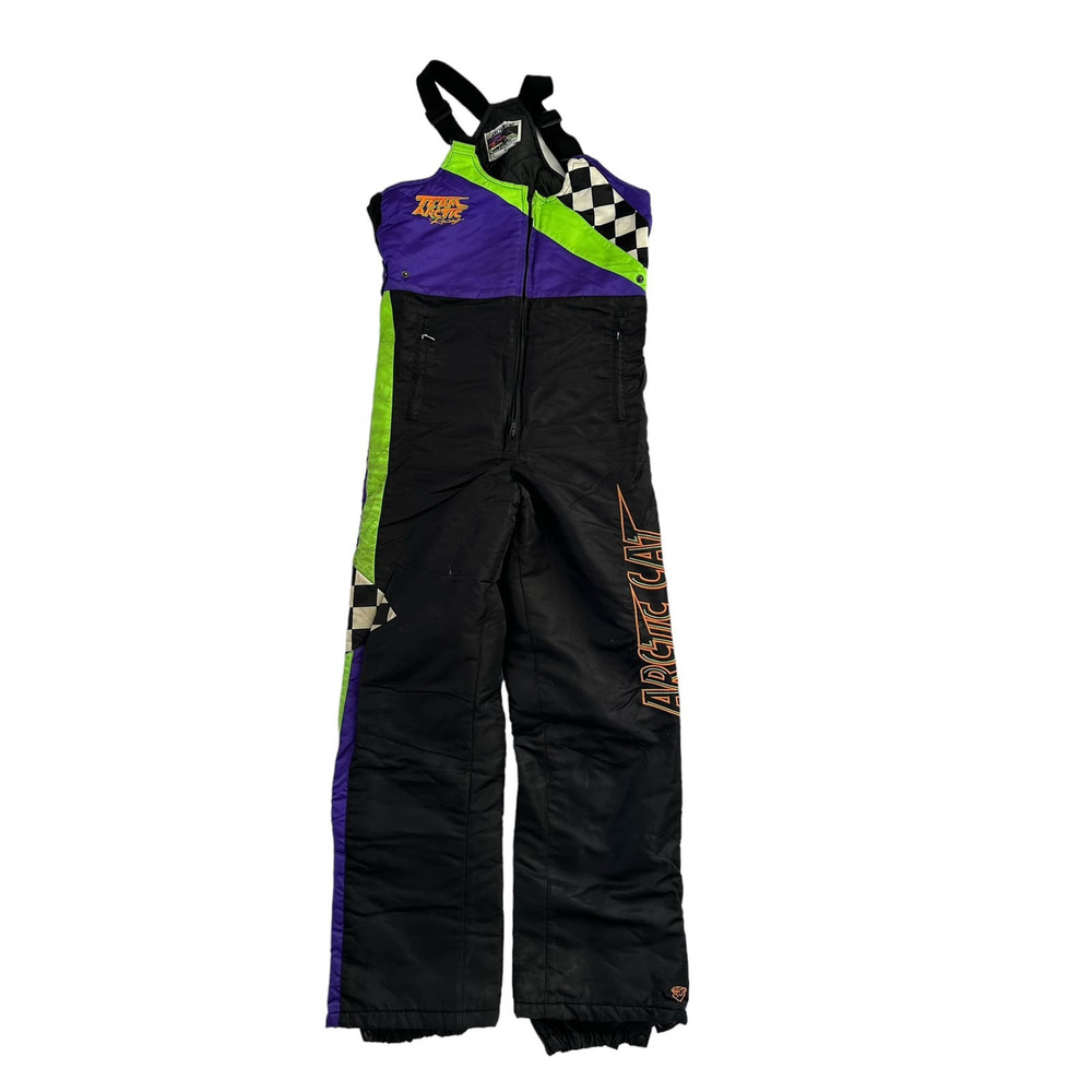 Vintage 90s Team Arctic Cart ArticWear USA Made Mens Medium Tall Suspender Pants